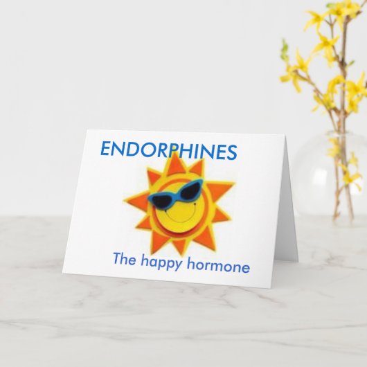 ENDORPHINES, het gelukkige hormoon Kaart (Gele Bloem)