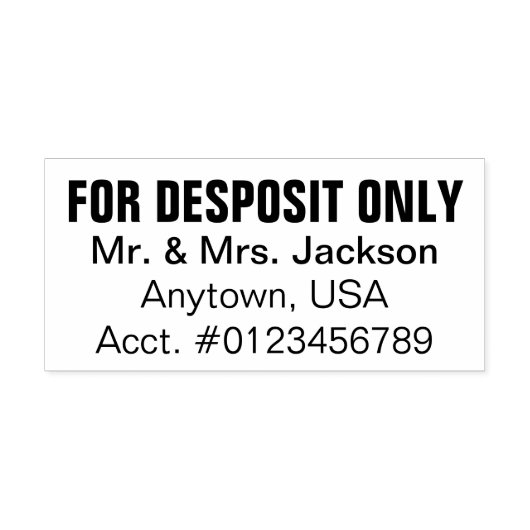 Endorsement controleren rubberstempel (Afrduk)