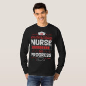 Endos Nurse In Progress Nursing School Student Col T-shirt (Voorkant volledig)