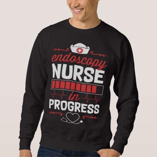 Endos Nurse In Progress Nursing School Student Col Trui (Voorkant)