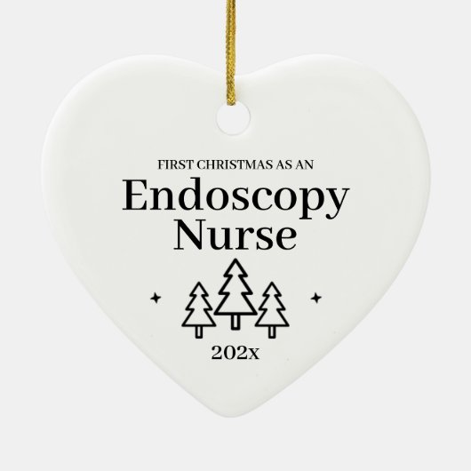 Endoscopie Eerste Kerstmis Ornament (Achterkant)