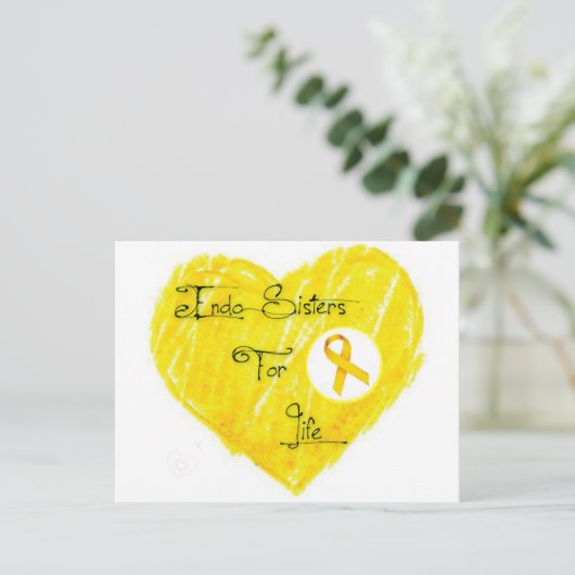 EndoSistersForLife Briefkaart (Staand voorkant)