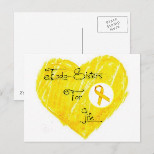 EndoSistersForLife Briefkaart (Voorkant / Achterkant)