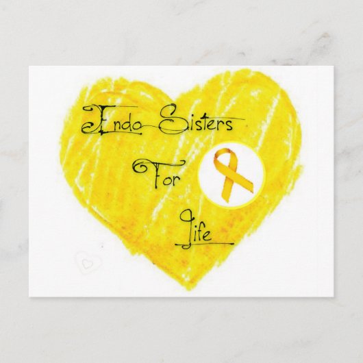 EndoSistersForLife Briefkaart (Voorkant)