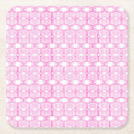 Endpaper Book Pattern Kartonnen Onderzetters