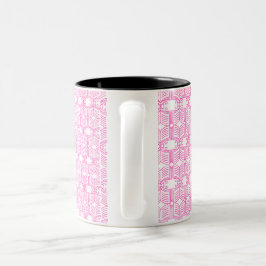 Endpaper Book Pattern Tweekleurige Koffiemok