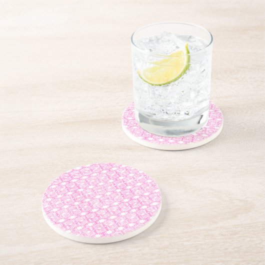 Endpaper Book Pattern Zandsteen Onderzetter (Zijkant)