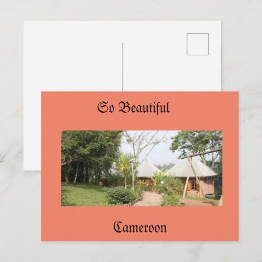 endroit de Loisir au Cameroun Feestdagenkaart (Voorkant / Achterkant)