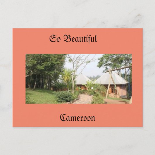 endroit de Loisir au Cameroun Feestdagenkaart (Voorkant)