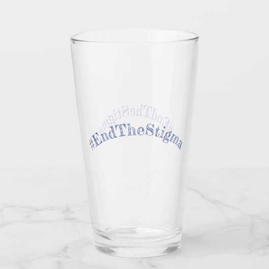 #EndTheStigma Korman Producties YouTube-kanaal Glas (Achterkant)