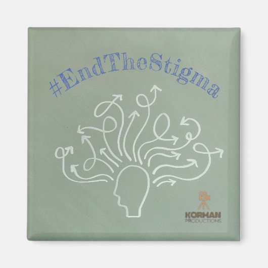 #EndTheStigma Korman Producties YouTube-kanaal Magneet (Voorkant)