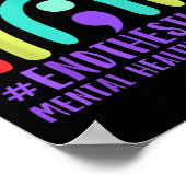 #endthestigma - Semicolon voor bewustwording van g Poster (Hoek)