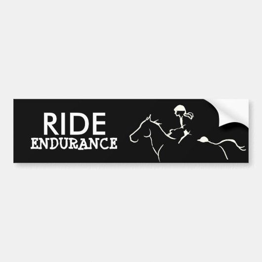 Endurance Horse Bumpersticker (Voorkant)