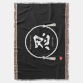 Endurance + Spirit –忍 Kanji Deken (Voorkant Verticaal)