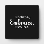 Endure, Omhels, Evolueren - Gym, Hustle, Succes Fotoplaat (Voorkant)