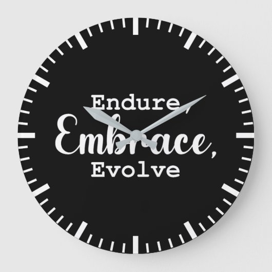 Endure, Omhels, Evolueren - Gym, Hustle, Succes Grote Klok (Voorkant)