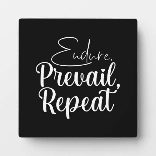 Endure, Overheersen - Hustle, Gym, Succes Motivati Fotoplaat (Voorkant)