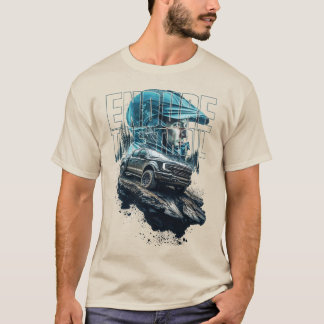 Endure Trail van 4x4 vrachtwagen in Heroïsche Graf T-shirt