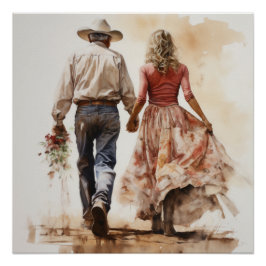 Enduring Cowboy Wisdom: Erfenis van het Westen Perfect Poster