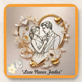 "Enduring Love Flame" Bier Onderzetter (Voorkant)