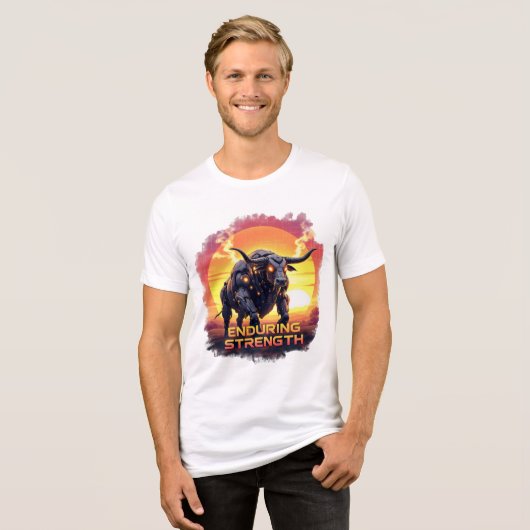 Enduring Strength - Robotic Bull T-shirt (Voorkant volledig)