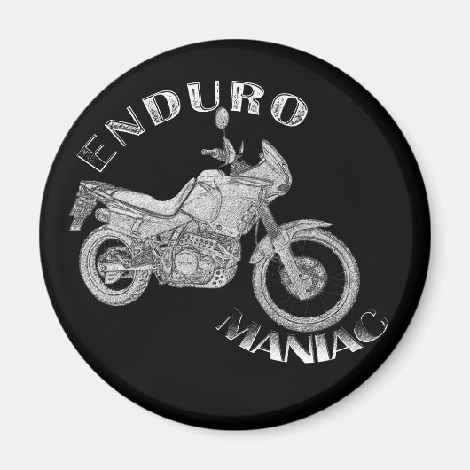 Enduro Maniac - Biker Magneet (Voorkant)
