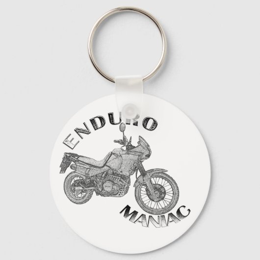 Enduro Maniac - Biker Sleutelhanger (Voorkant)