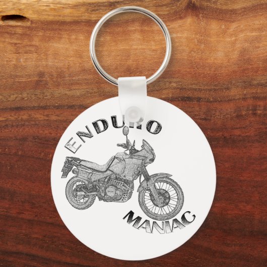 Enduro Maniac - Biker Sleutelhanger (Voorkant)