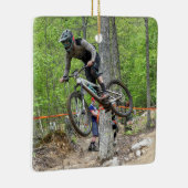 Enduro Mountain Bike Race Keramisch Ornament (Rechts)