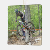 Enduro Mountain Bike Race Keramisch Ornament (Links)