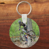 Enduro Mountain Bike Race Sleutelhanger (Voorkant)