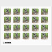Enduro Mountain Bike Race Vierkante Sticker (Vel)
