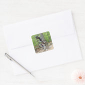 Enduro Mountain Bike Race Vierkante Sticker (Envelop)
