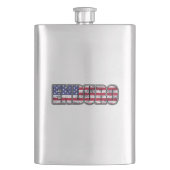 Enduro Mountain Biking American Flag Flacon (Voorkant)