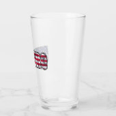 Enduro Mountain Biking American Flag Glas (Links)