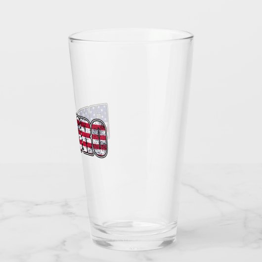 Enduro Mountain Biking American Flag Glas (Links)