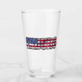 Enduro Mountain Biking American Flag Glas (Voorkant)