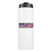 Enduro Mountain Biking American Flag Thermosbeker (Voorkant)