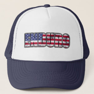 Enduro Mountain Biking American Flag Trucker Pet