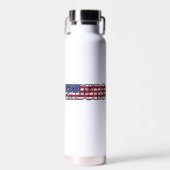 Enduro Mountain Biking American Flag Waterfles (Voorkant)