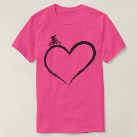 Enduro MTB Mountain Bike Riding Downhill Heart 41 T-shirt (Design voorkant)