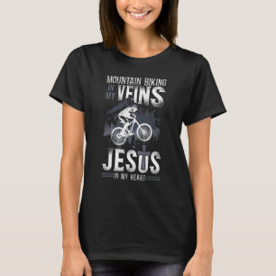 Enduro Mtb Mountain Bike Riding Downhill Jesus Fai T-shirt