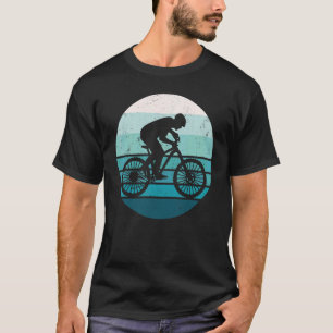 Enduro MTB Mountainbike Rijden Bergaf Retro Vin T-shirt