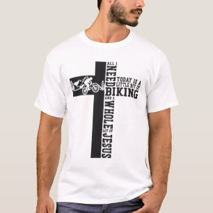 Enduro Mtb Mountainbike Rijden Downhill Christelij T-shirt