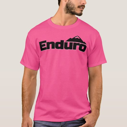 Enduro MTB MX Baseball Sleeve T-shirt (Voorkant)