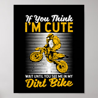 Enduro Supercross Riding Supermoto Dirt Bike Moto Poster