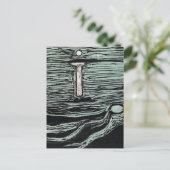 Endvard Munch Mystical Shore Briefkaart (Staand voorkant)