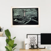 Endvard Munch Mystical Shore Poster (Thuiskantoor)