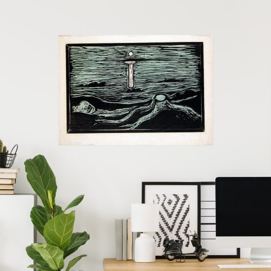 Endvard Munch Mystical Shore Poster (Thuiskantoor)