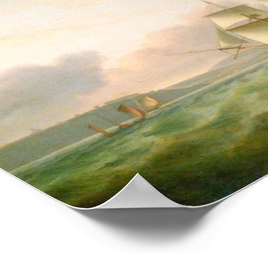 Endymion van Plymouth door Thomas Luny Poster (Hoek)